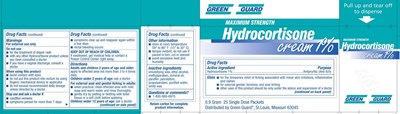 Green Guard Hydrocortisone Safeteclabel